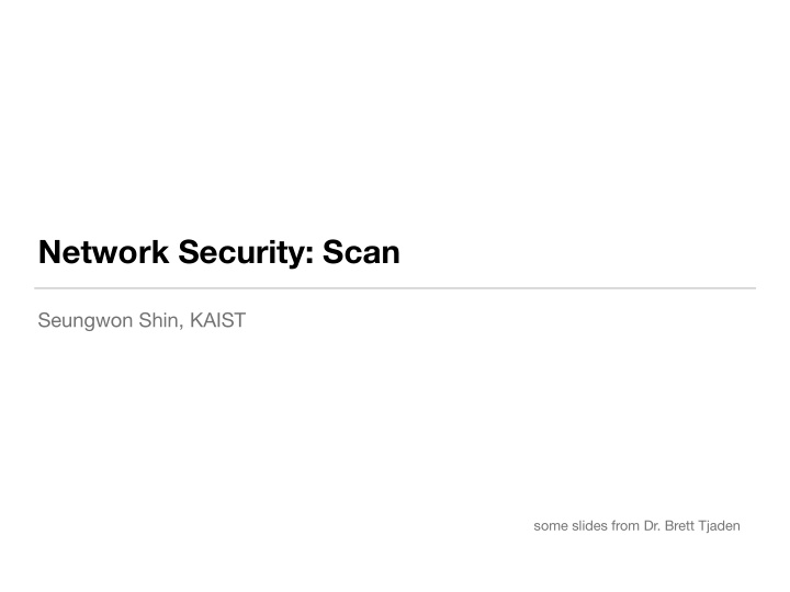 network security scan