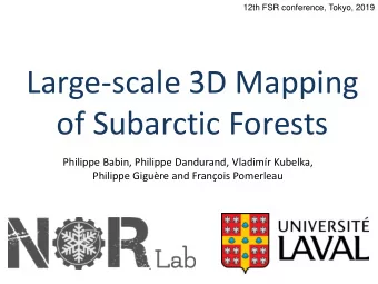of Subarctic Forests  Philippe Babin, Philippe Dandurand, Vladimr Kubelka,  Philippe Gigure and