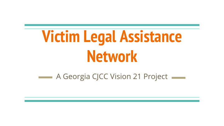victim legal assistance network