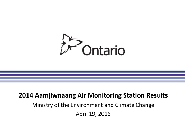 2014 aamjiwnaang air monitoring station results