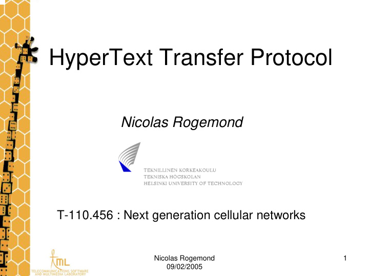 hypertext transfer protocol