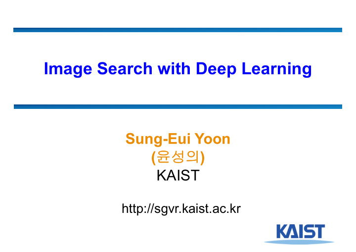 image search with deep learning