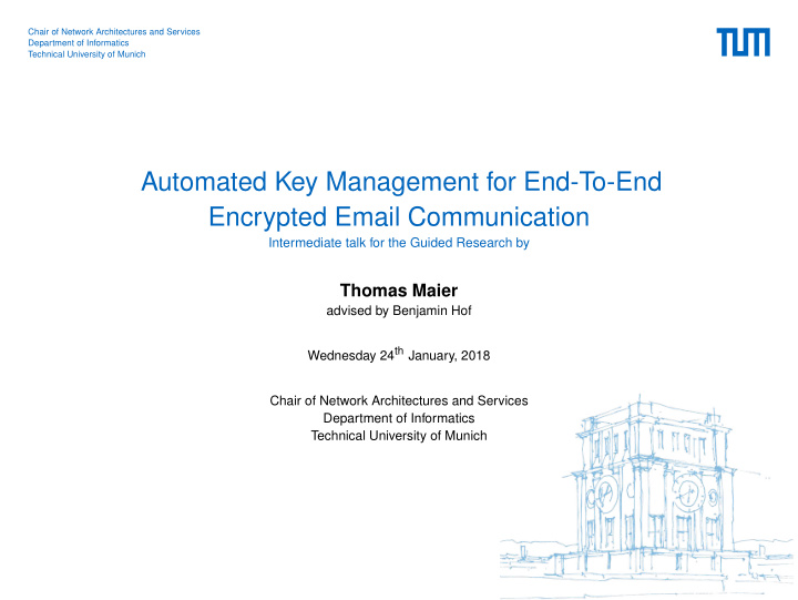 automated key management for end to end encrypted email