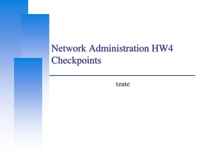 network administration hw4