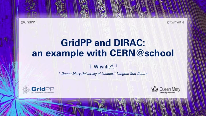 an example with cern school