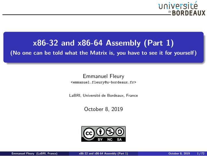 x86 32 and x86 64 assembly part 1