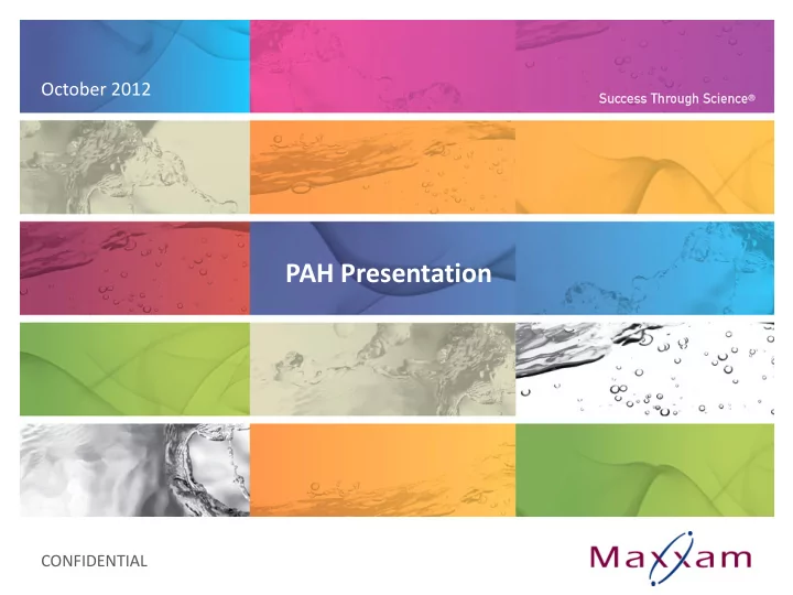 pah presentation