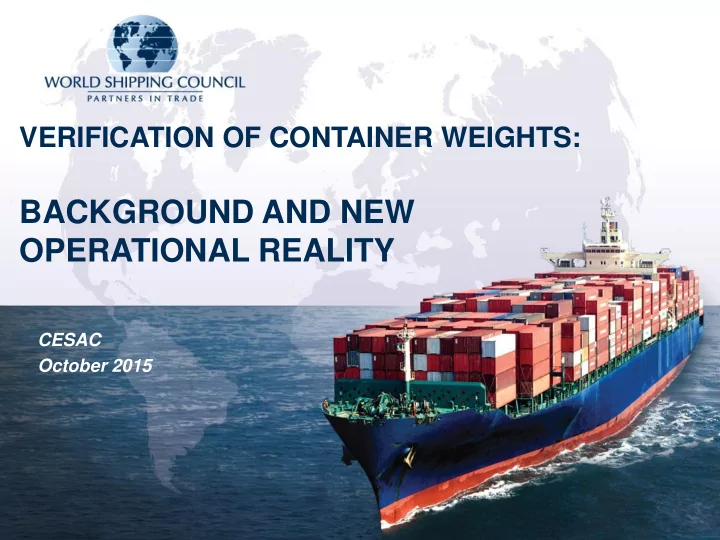 background and new operational reality