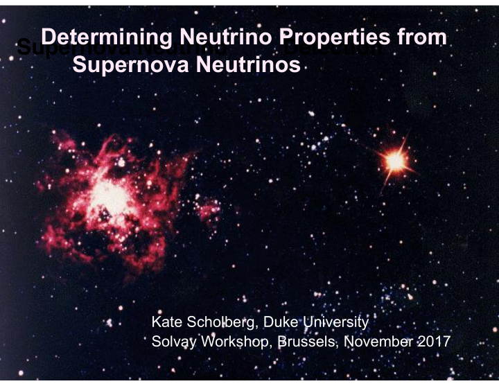 determining neutrino properties from