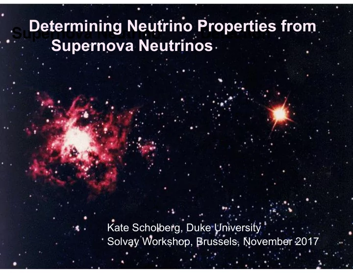 determining neutrino properties from