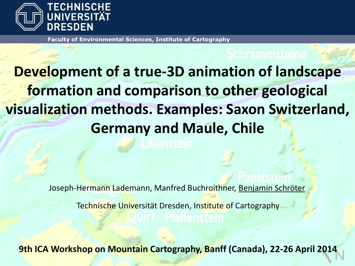 development of a true 3d animation of landscape formation