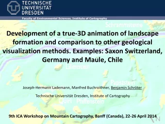 Development of a true-3D animation of landscape  formation and comparison to other geological