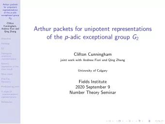 Arthur packets for unipotent representations  Andrew Fiori and  Qing Zhang of the p -adic