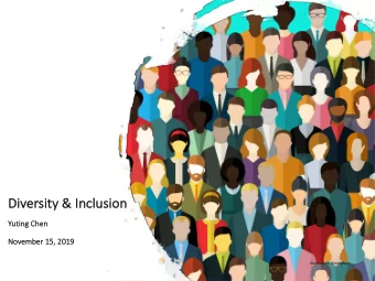 Di  Diversity &amp; Inclusion  Yu  Yuting Chen  No  November 15, 2019  Illustration: iStockphoto