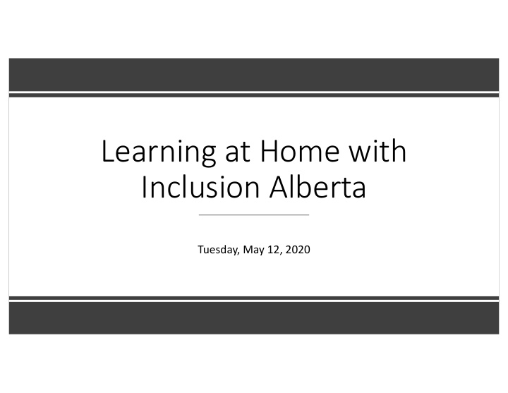learning at home with inclusion alberta