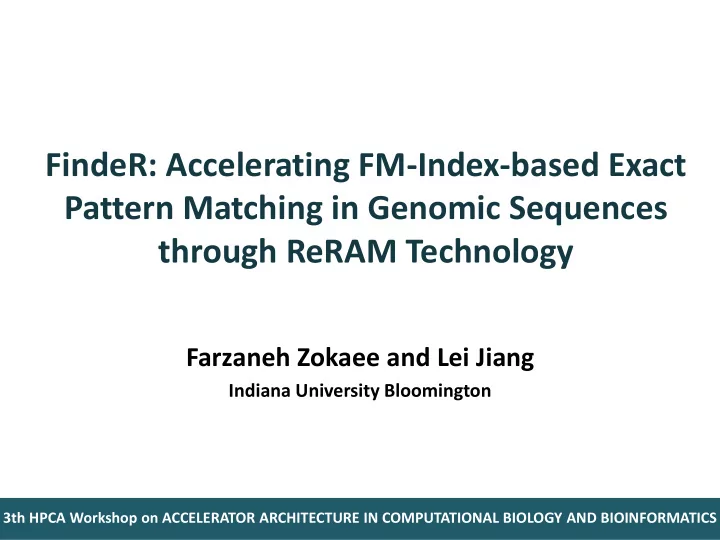 pattern matching in genomic sequences
