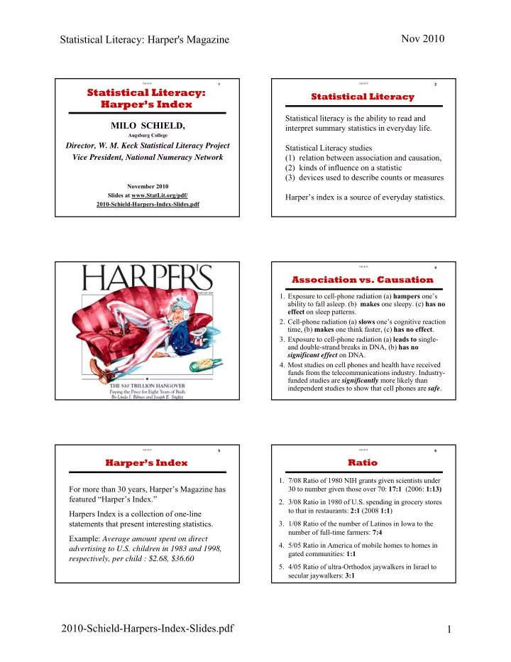 nov 2010 statistical literacy harper s magazine