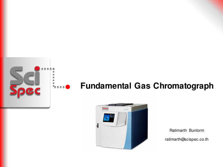 fundamental gas chromatograph