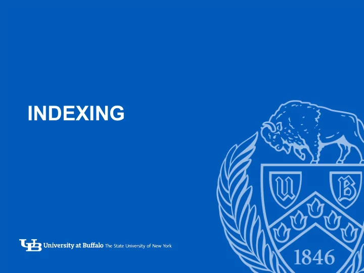 indexing