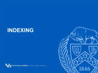 INDEXING  -  1  Tree-Structured Indices  Tree-structured indexing techniques support both