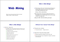 web mining web mining