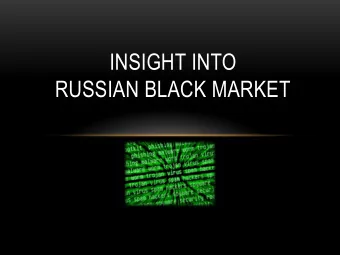 RUSSIAN BLACK MARKET  sh-3.2# whoami  Alan Kakareka, CISSP, GSNA, GSEC,  CEH, MCP, MCDST, Net+,
