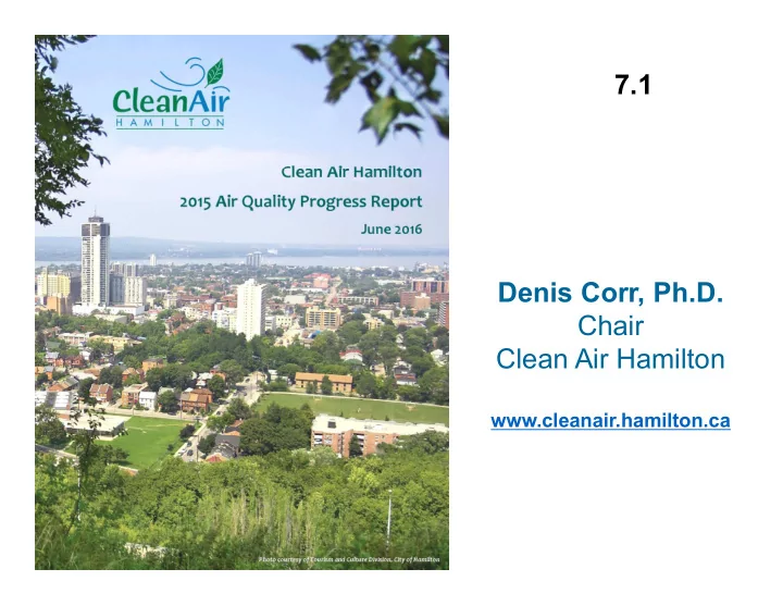 7 1 denis corr ph d denis corr ph d chair clean air