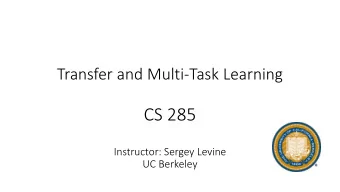 CS 285  Instructor: Sergey Levine  UC Berkeley  Whats the problem?  this is easy (mostly)  this