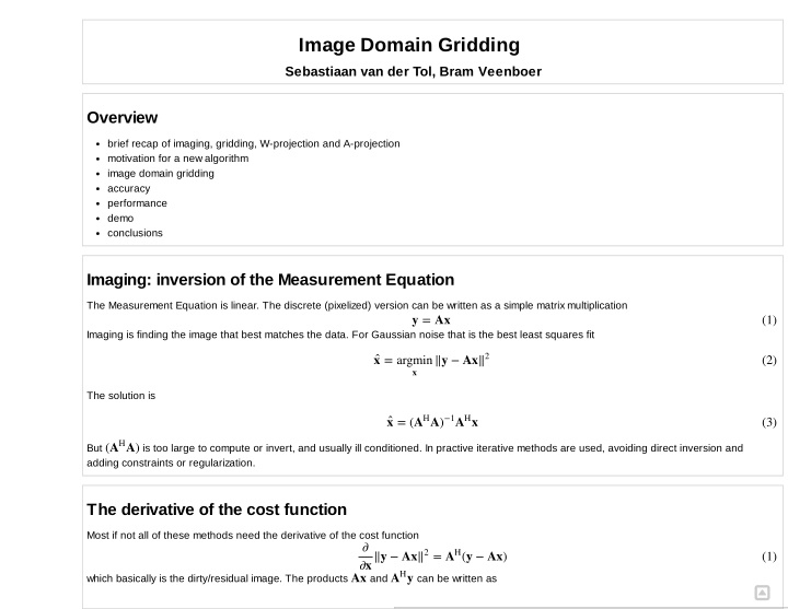 image domain gridding
