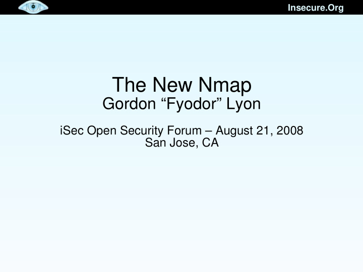 the new nmap