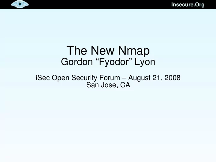 the new nmap
