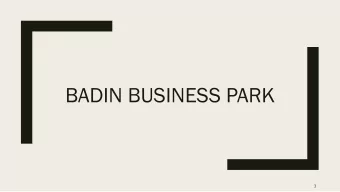 BADIN BUSINESS PARK  1  2  Solid Waste Management Units  List of Solid Waste Management Units and