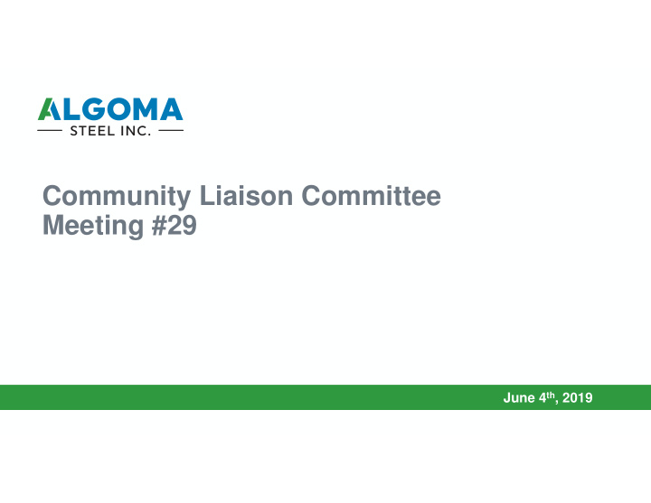 community liaison committee meeting 29
