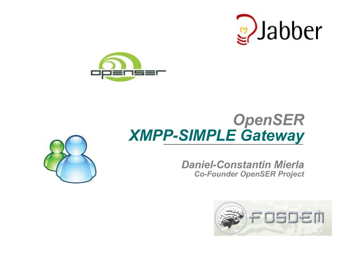 openser xmpp simple gateway