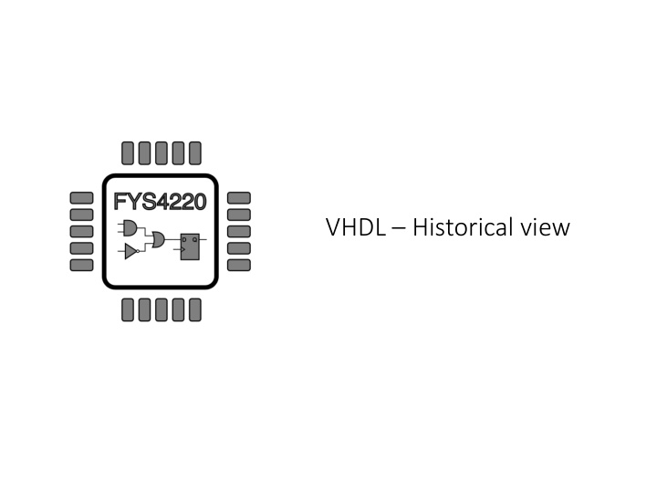 vhdl historical view vhdl vhisc hardware description