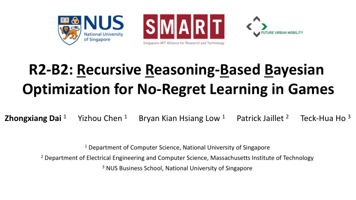 r2 b2 recursive reasoning based bayesian optimization for