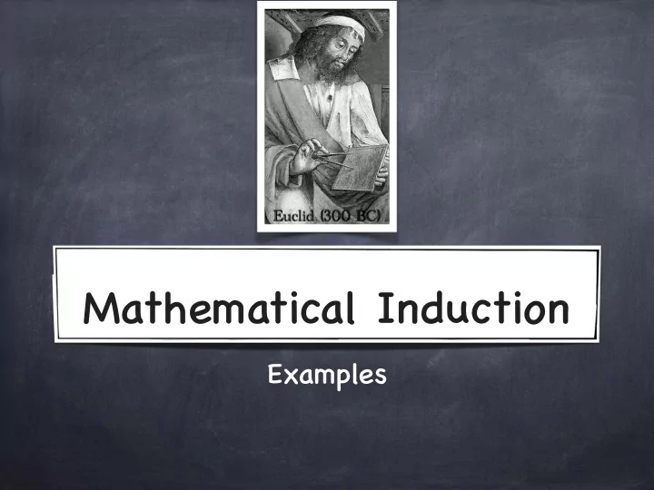 mathematical induction