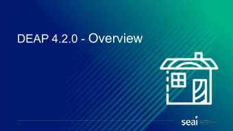 DEAP 4.2.0 - Overview  DE  DEAP 4.2 Ov  2 Over  erview [  [Content]    Logging in to DEAP 4.2