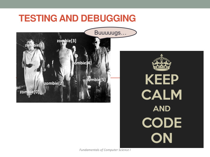 testing and debugging