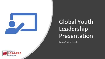 Leadership  Presentation  Jaiden Furbert-Jacobs  Bermuda  Plastic Pollution  Recycling is not