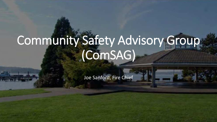 community safety advisory group
