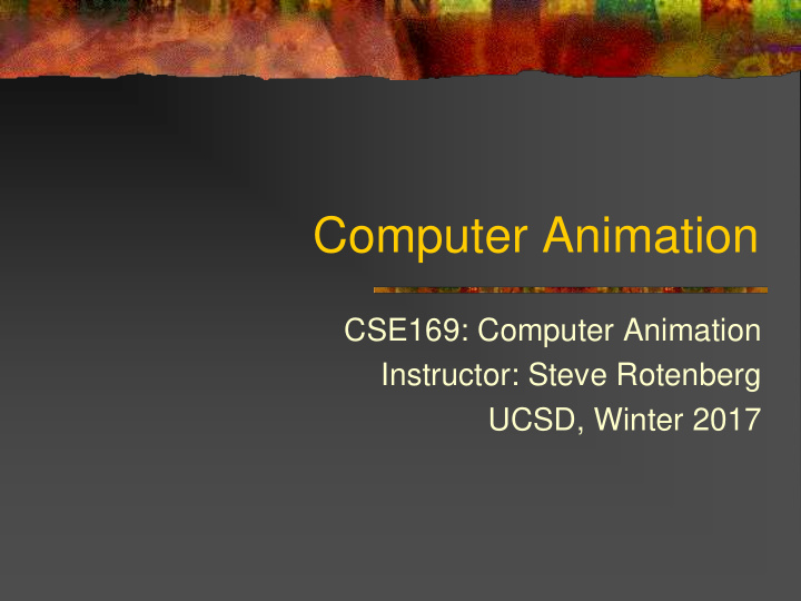 computer animation