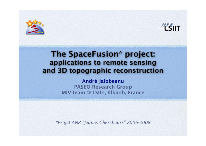 the spacefusion project