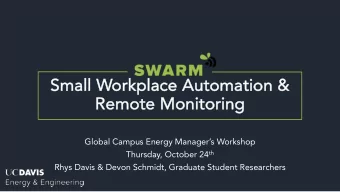 Small Workp  kplace Automation &amp;  Remot  ote Mon  onitor  oring  Global Campus Energy