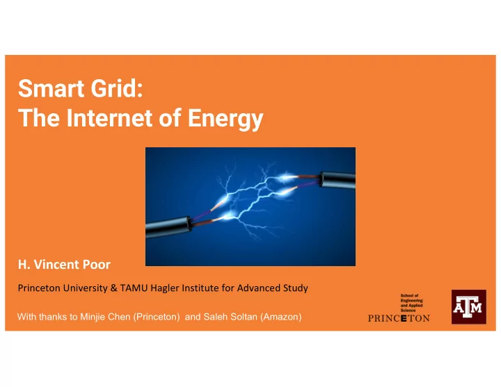 smart grid the internet of energy
