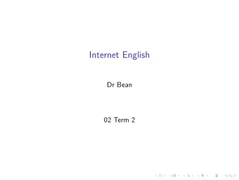Internet English  Dr Bean  .  ..  ..  .  .  .  ..  .  .  ..  .  .  ..  .  .  ..  .  ..  .  .  .  ..