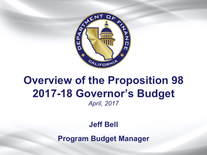 overview of the proposition 98 2017 18 governor s budget