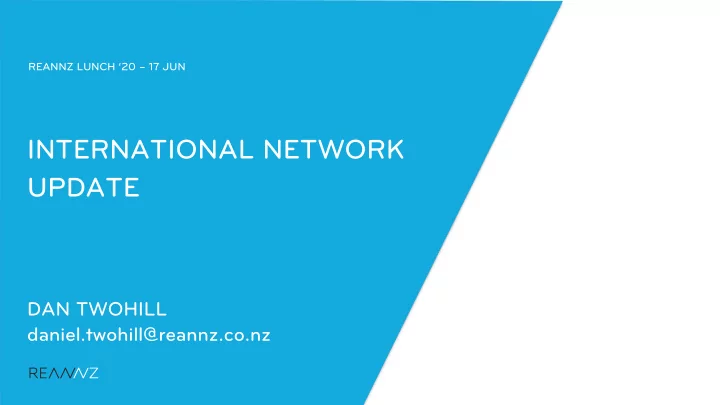international network update