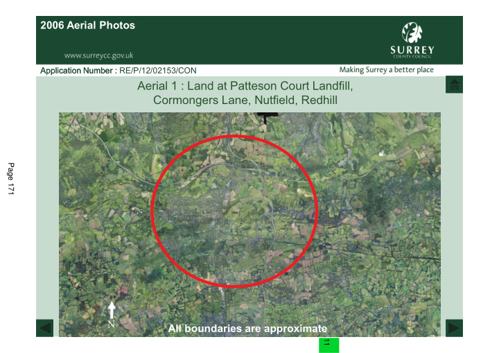 aerial 1 land at patteson court landfill