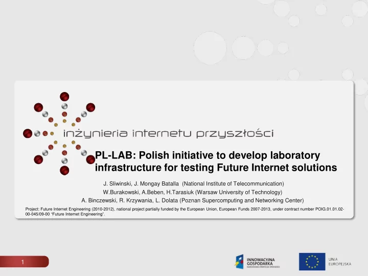 pl lab polish initiative to develop laboratory